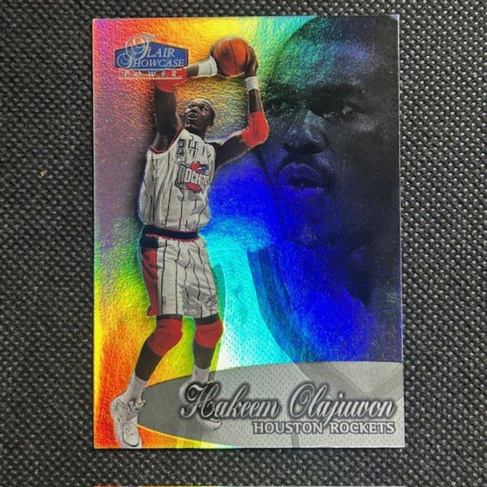 1998-99 Flair Showcase - Row 3 #45 Hakeem Olajuwon Houston Rockets HOF
